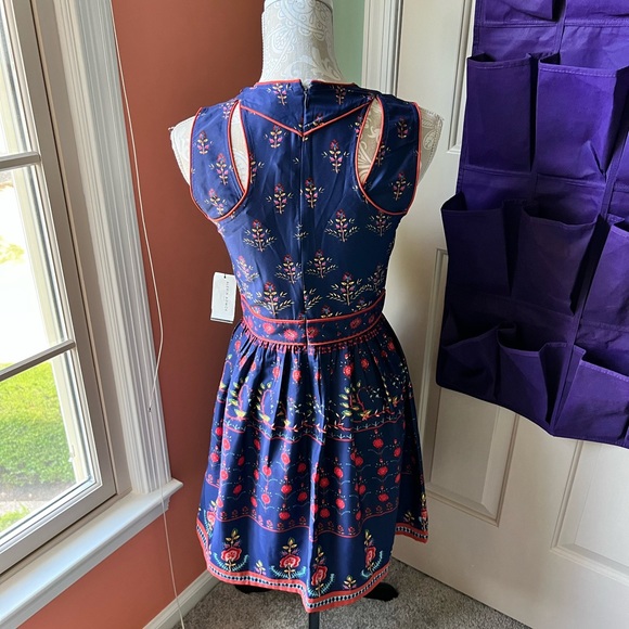 NEW Alexia Admor Blue Multi Floral Causal Dress - Picture 4 of 7